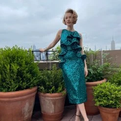 Badgley Mischka Sequin Ruffle Cocktail Dress 10 Badgley Mischka Sequin Ruffle Cocktail Dress -Badgley Mischka shop IMG 2608 62699.1655237253