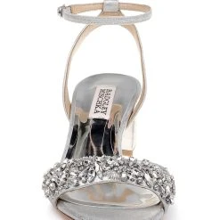 Badgley Mischka Ivanna Embellished Evening Shoe -Badgley Mischka shop IVANNA MP4807 SILMSD 4 FRONT VIEW 76069 67766.1624952643