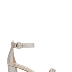 Jewel Badgley Mischka James Ankle Strap Block Heel 18 Jewel Badgley Mischka James Ankle Strap Block Heel -Badgley Mischka shop JAMES JW4105 GLDGLT 2 20676.1628712948