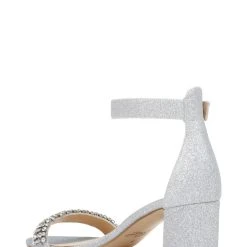 Jewel Badgley Mischka James Ankle Strap Block Heel 25 Jewel Badgley Mischka James Ankle Strap Block Heel -Badgley Mischka shop JAMES JW4105 SILGLT 3 74729.1628712948