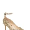 Jewel Badgley Mischka Jamila Ankle Strap Kitten Heel -Badgley Mischka shop JAMILA JW4107 GLDGLT 1 93058.1677280231
