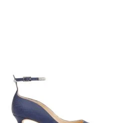 Jewel Badgley Mischka Jamila Ankle Strap Kitten Heel -Badgley Mischka shop JAMILA JW4107 NVYRBN 2 76388.1628712992