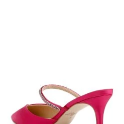 Jewel Badgley Mischka Jan Strappy Pointed Toe Stiletto -Badgley Mischka shop JAN JW4108 PNKSAT 3 40146.1659473606