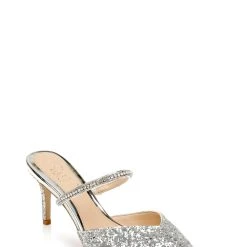 Jewel Badgley Mischka Jan Strappy Pointed Toe Stiletto -Badgley Mischka shop JAN JW4108 SILGLT 1 72385.1628713013