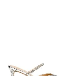 Jewel Badgley Mischka Jan Strappy Pointed Toe Stiletto -Badgley Mischka shop JAN JW4108 SILGLT 2 37793.1628713013