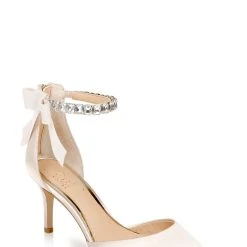Jewel Badgley Mischka Jaycee Pointed Toe Stiletto -Badgley Mischka shop JAYCEE JW4113 CHMSAT 1 12520.1628713062