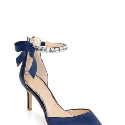 Jewel Badgley Mischka Jaycee Pointed Toe Stiletto -Badgley Mischka shop JAYCEE JW4113 NVYSAT 1 70693.1677280351