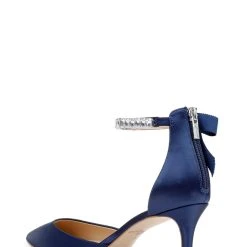 Jewel Badgley Mischka Jaycee Pointed Toe Stiletto -Badgley Mischka shop JAYCEE JW4113 NVYSAT 3 19607.1628713062