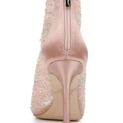 Jewel Badgley Mischka Jewel Peep Toe Bootie -Badgley Mischka shop JEWEL JW4122 BLSLCE 7 91292.1628713136