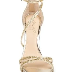 Jewel Badgley Mischka Jolene Metallic Stiletto -Badgley Mischka shop JOLENE JW4156 GLDGLT 4 81697.1634063995