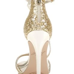 Jewel Badgley Mischka Jolene Metallic Stiletto -Badgley Mischka shop JOLENE JW4156 GLDGLT 7 71340.1634063995