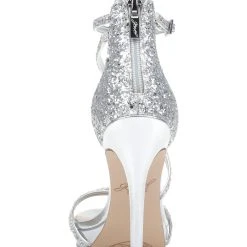Jewel Badgley Mischka Jolene Metallic Stiletto -Badgley Mischka shop JOLENE JW4156 SILGLT 7 79325.1634063995