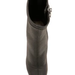 Jewel Badgley Mischka Jovanna Glitter Block Heel Bootie -Badgley Mischka shop JOVANNA JW4132 BLKFAB 5 81990.1628713188