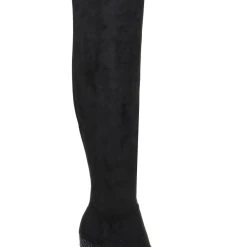 Jewel Badgley Mischka Joy Over-The-Knee Faux-Suede Boot -Badgley Mischka shop JOY JW4141 BLKMIC 2 26536.1638126209