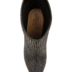 Jewel Badgley Mischka Jude Rhinestone Ankle Bootie -Badgley Mischka shop JUDE JW4135 BLKGLT 5 86323.1628713197