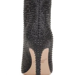 Jewel Badgley Mischka Jude Rhinestone Ankle Bootie -Badgley Mischka shop JUDE JW4135 BLKGLT 7 48986.1628713197