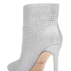 Jewel Badgley Mischka Jude Rhinestone Ankle Bootie -Badgley Mischka shop JUDE JW4135 SILGLT 3 91105.1628713197
