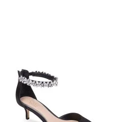 Jewel Badgley Mischka Robles Crystal Embellished Kitten Heel