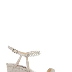 Badgley Mischka Kaelyn Mid Wedge Heel -Badgley Mischka shop KAELYN MP6203 PALGLD 2 04426.1638394339