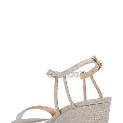 Badgley Mischka Kaelyn Mid Wedge Heel -Badgley Mischka shop KAELYN MP6203 PALGLD 3 59849.1638394339