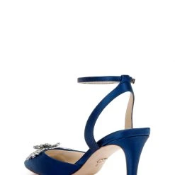 Badgley Mischka Kaley Pointed Toe Stiletto -Badgley Mischka shop KALEY MP6207 NVYSAT 3 80280.1638394401