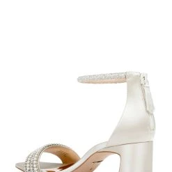 Badgley Mischka Kameryn Open-Toe Block Heel -Badgley Mischka shop KAMERYN MP6209 IVRSAT 3 80173.1638394430