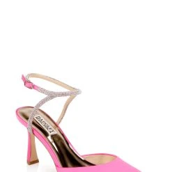 Badgley Mischka Kamilah Pointed Toe Stiletto -Badgley Mischka shop KAMILAH MP6210 HOTPNK 1 15615.1656713484