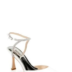 Badgley Mischka Kamilah Pointed Toe Stiletto -Badgley Mischka shop KAMILAH MP6210 WHTSAT 1 52388.1658779096