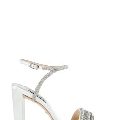 Badgley Mischka Kari Block Heel -Badgley Mischka shop KARI MP6211 WHTSAT 2 49574.1638394465