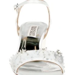 Badgley Mischka Karissa Block Heel -Badgley Mischka shop KARISSA MP6213 WHTSAT 4 50676.1638394488