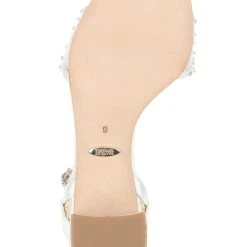 Badgley Mischka Karissa Block Heel -Badgley Mischka shop KARISSA MP6213 WHTSAT 6 87284.1638394488