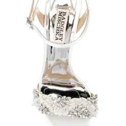 Badgley Mischka Katy Springtime Stiletto -Badgley Mischka shop KATY MP6218 WHTSAT 5 34224.1638394515