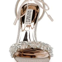 Badgley Mischka Kaycee Crystal Adorned Stiletto Heel -Badgley Mischka shop KAYCEE MP6220 PALGLD 4 87754.1638395125