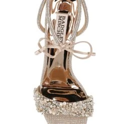 Badgley Mischka Kaycee Crystal Adorned Stiletto Heel -Badgley Mischka shop KAYCEE MP6220 PALGLD 5 49587.1638395125
