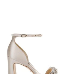 Badgley Mischka Kendall Crystal-Adorned Block Heel -Badgley Mischka shop KENDALL MP6223 PRLNUD 2 52813.1638394556