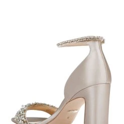 Badgley Mischka Kendall Crystal-Adorned Block Heel -Badgley Mischka shop KENDALL MP6223 PRLNUD 3 79461.1638394556