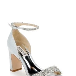 Badgley Mischka Kendall Crystal-Adorned Block Heel -Badgley Mischka shop KENDALL MP6223 SILFAB 1 77894.1638394556