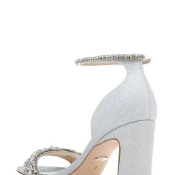 Badgley Mischka Kendall Crystal-Adorned Block Heel -Badgley Mischka shop KENDALL MP6223 SILFAB 3 83860.1638394556
