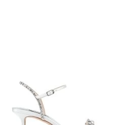 Badgley Mischka Kenya Kitten Heel -Badgley Mischka shop KENYA MP6226 WHTSAT 2 54834.1638394578