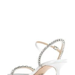 Badgley Mischka Kenya Kitten Heel -Badgley Mischka shop KENYA MP6226 WHTSAT 3 00263.1638394578