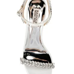 Badgley Mischka Kenya Kitten Heel -Badgley Mischka shop KENYA MP6226 WHTSAT 5 21402.1638394578