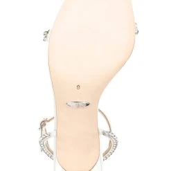 Badgley Mischka Kenya Kitten Heel -Badgley Mischka shop KENYA MP6226 WHTSAT 6 48028.1638394578