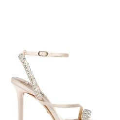 Badgley Mischka Kerry Navette Crystal Strappy Stiletto -Badgley Mischka shop KERRY MP6228 SFTNUD 2 51727.1638394592