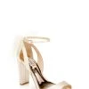 Badgley Mischka Kim Mesh Bow Block Heel