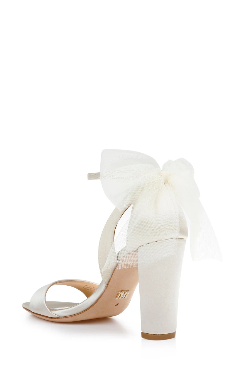 Badgley Mischka Kim Mesh Bow Block Heel 5 Badgley Mischka Kim Mesh Bow Block Heel - Image 3