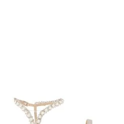 Badgley Mischka Klare Pearl-Detail Sandal -Badgley Mischka shop KLARE MP6234 PALGLD 2 66672.1638394629