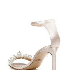 Jewel Badgley Mischka Lassie Open-Toe Stiletto Heel -Badgley Mischka shop LASSIE JW4235 CHMSAT 3 43381.1639523620