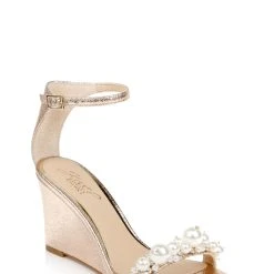 Jewel Badgley Mischka Laurence Wedge Heel -Badgley Mischka shop LAURENCE JW4206 ROSTXL 1 60046.1673492012