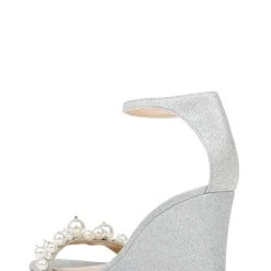 Jewel Badgley Mischka Laurence Wedge Heel -Badgley Mischka shop LAURENCE JW4206 SILGTL 3 46870.1639523636
