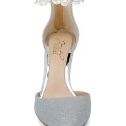 Jewel Badgley Mischka Layne Pointed Toe Stiletto -Badgley Mischka shop LAYNE JW4207 SILGLT 4 64309.1639523649